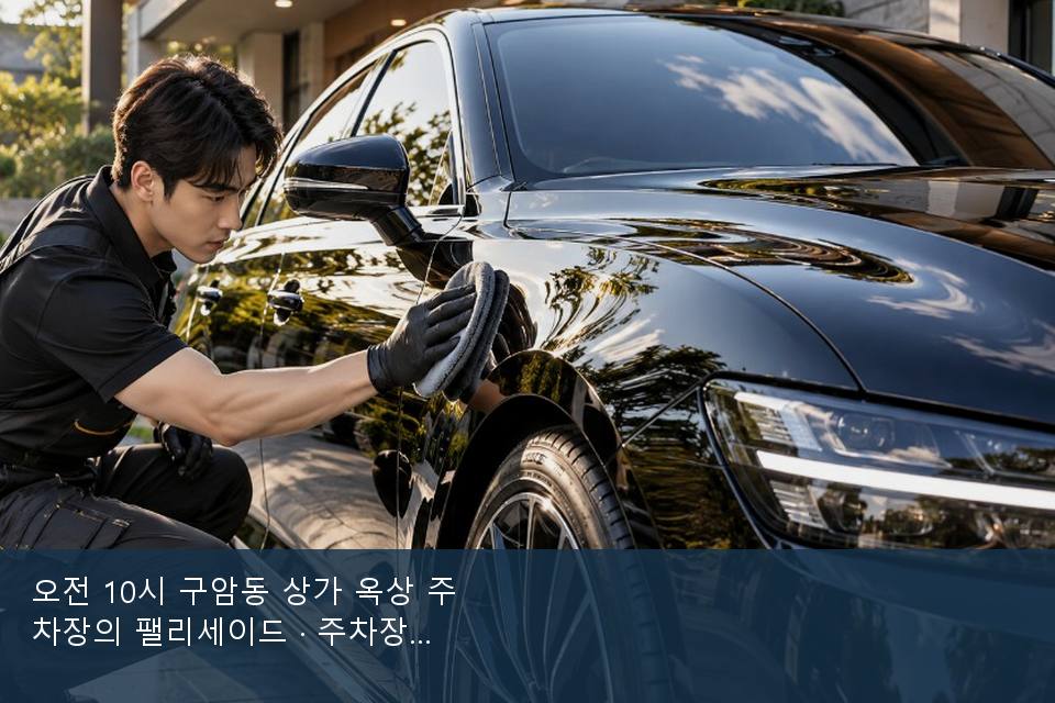 오전 10시 구암동 상가 옥상 주차장의 팰리세이드 · 주차장에서 부른 날