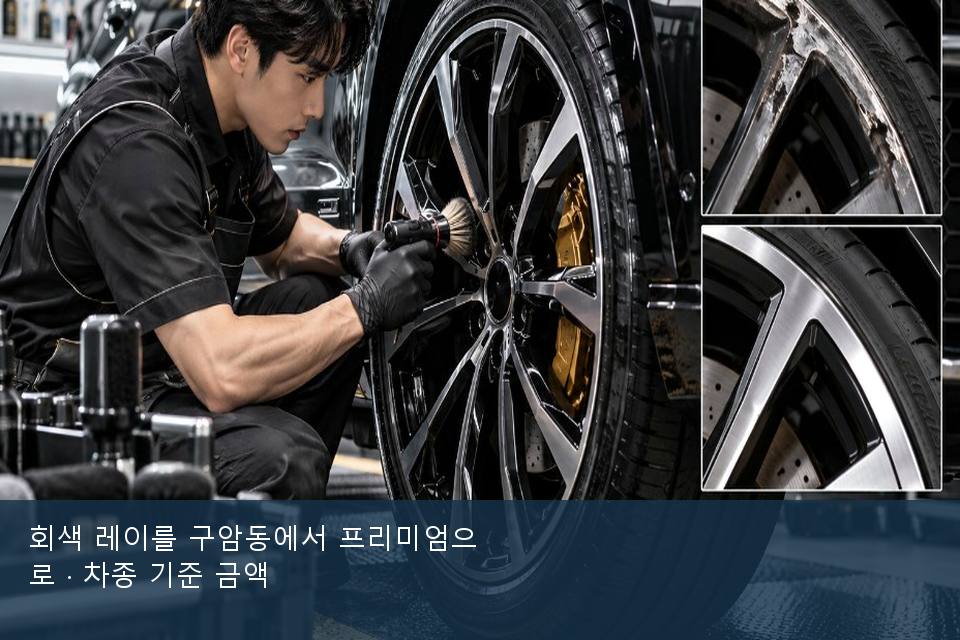 회색 레이를 구암동에서 프리미엄으로 · 차종 기준 금액